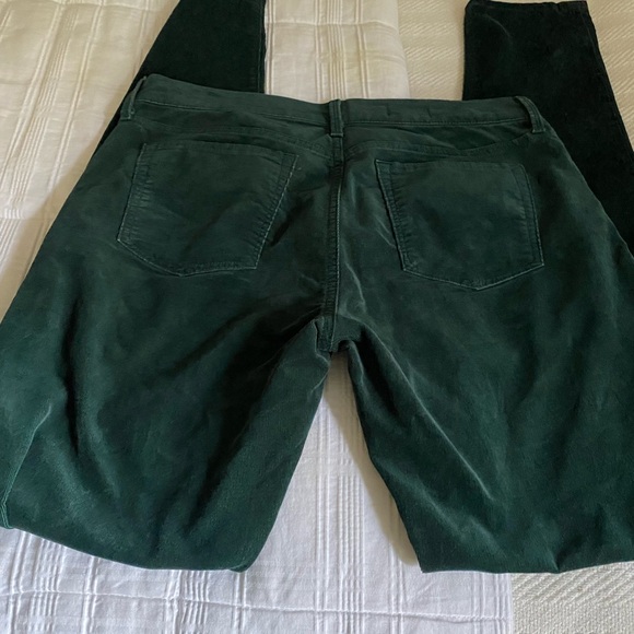 Gap 1969 Corduroy Legging Jean Size 30t Pants 5 Pocket Mid Rise Green Boho - Picture 4 of 6